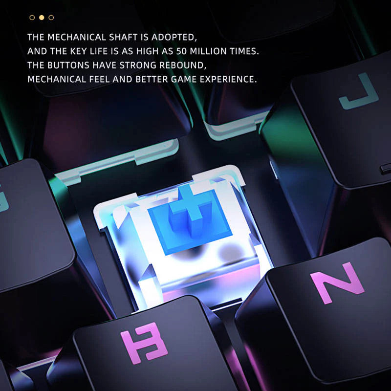 JK520 RGB Wired Mechanical Gaming Keyboard - Chaudhary Brand Store 