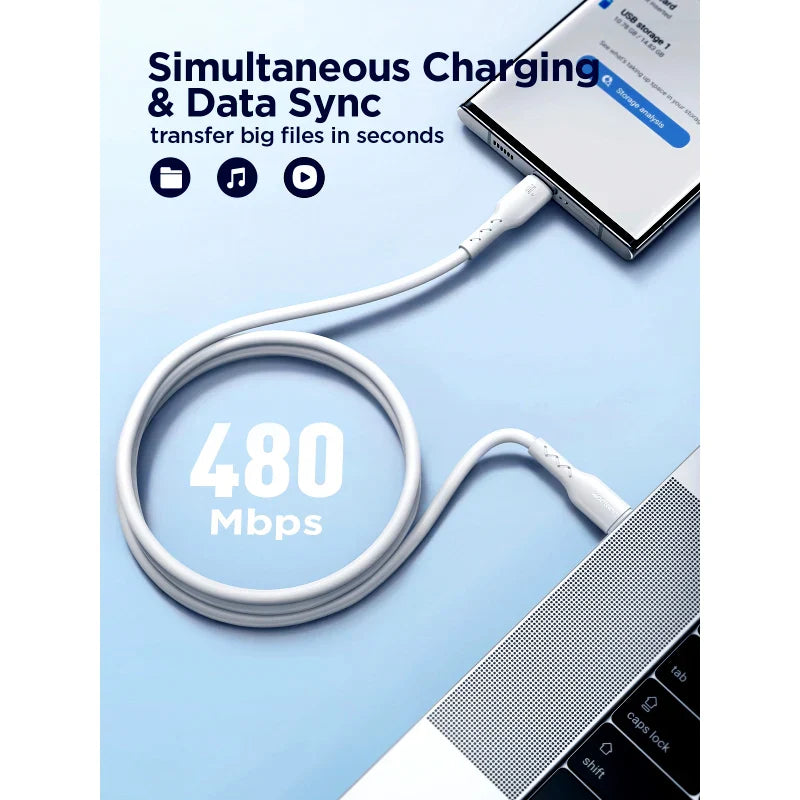 JOYROOM A26 Type-C to Type-C Data Cable – Flash-Charge Series - Chaudhary Brand Store 