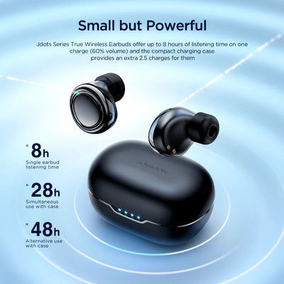 Joyroom JDots JR-DB1 Mini TWS Wireless Earbuds | Bluetooth 5.3, Deep Bass, 28H Playtime
