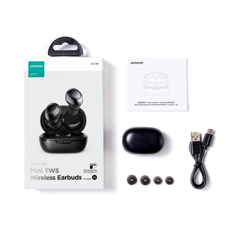 Joyroom JDots JR-DB1 Mini TWS Wireless Earbuds | Bluetooth 5.3, Deep Bass, 28H Playtime