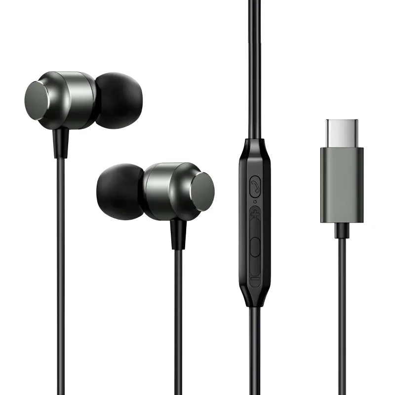 JOYROOM JR-EC06 Type-C Metal Wired In-Ear Earbuds | Ergonomic Design, Hi-Fi Sound