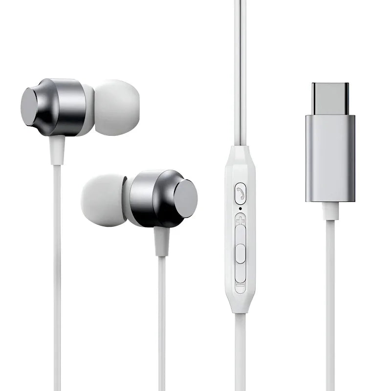 JOYROOM JR-EC06 Type-C Metal Wired In-Ear Earbuds | Ergonomic Design, Hi-Fi Sound