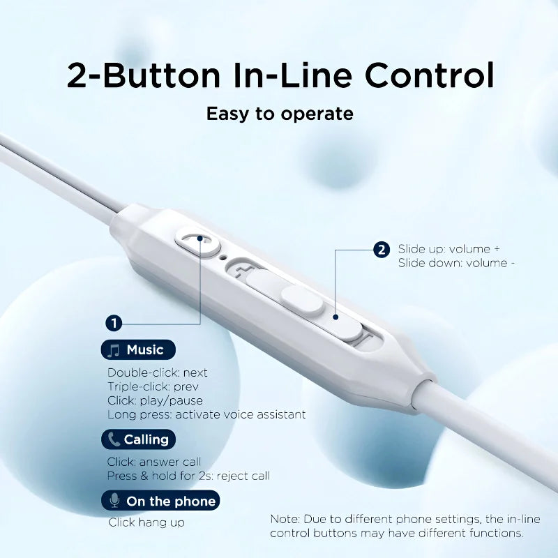 JOYROOM JR-EC06 Type-C Metal Wired In-Ear Earbuds | Ergonomic Design, Hi-Fi Sound