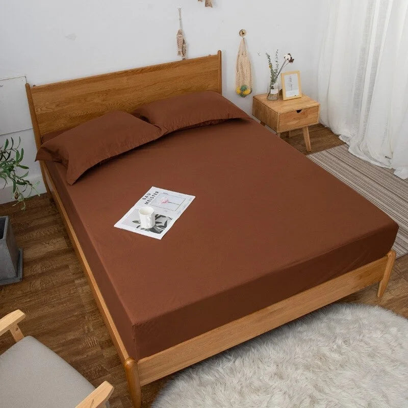King Size Waterproof Mattress Cover – Cotton Fitted Sheet Protector Bedsheet