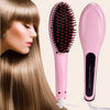 LCD Hair Straightening Brush | Fast Ceramic Heating Comb | Temperature Display - Chaudhary Brand Store 