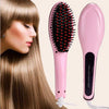 LCD Hair Straightening Brush | Fast Ceramic Heating Comb | Temperature Display - Chaudhary Brand Store 