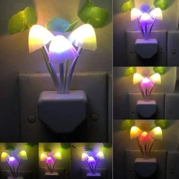 LED Sensor Mushroom Night Light Pack of 2 – Energy Saving Smart Night Lamp Chaudhary Brand Store