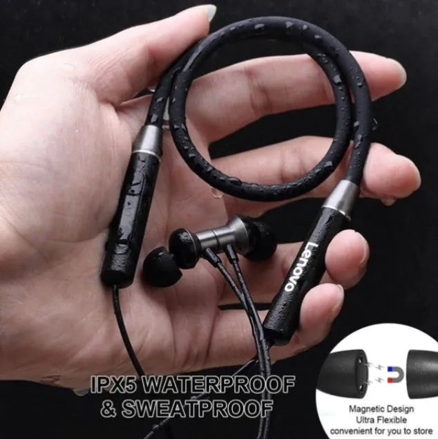 Lenovo HE05 Wireless Bluetooth 5.0 Neckband Earbuds - Chaudhary Brand Store 
