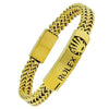 Luxury Stainless Steel Designer Bracelet – Woven Chain with Crown Emblem Chaudhary Brand Store