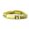 Luxury Stainless Steel Designer Bracelet – Woven Chain with Crown Emblem Chaudhary Brand Store