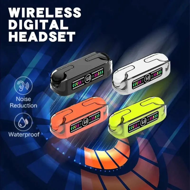 M12 Max TWS Bluetooth V5.3 LED Display Earbuds