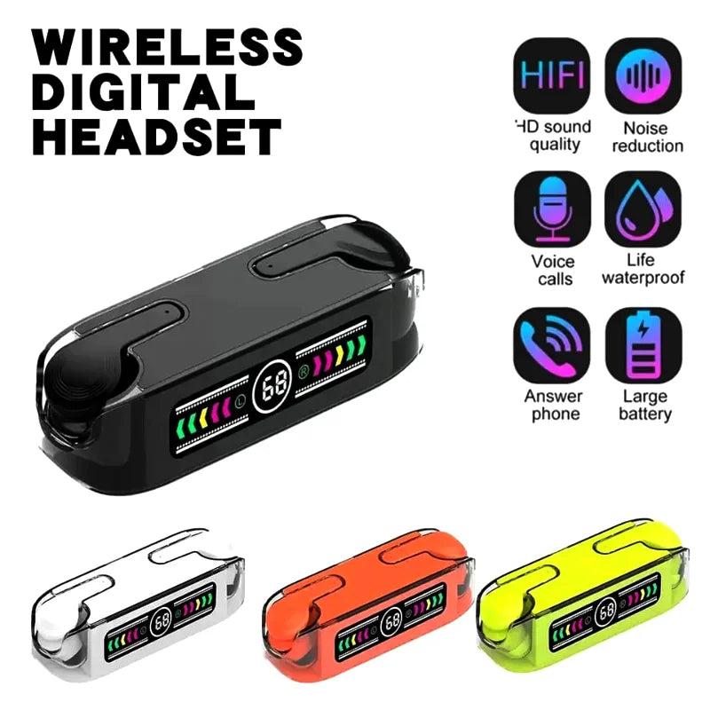 M12 Max TWS Bluetooth V5.3 LED Display Earbuds