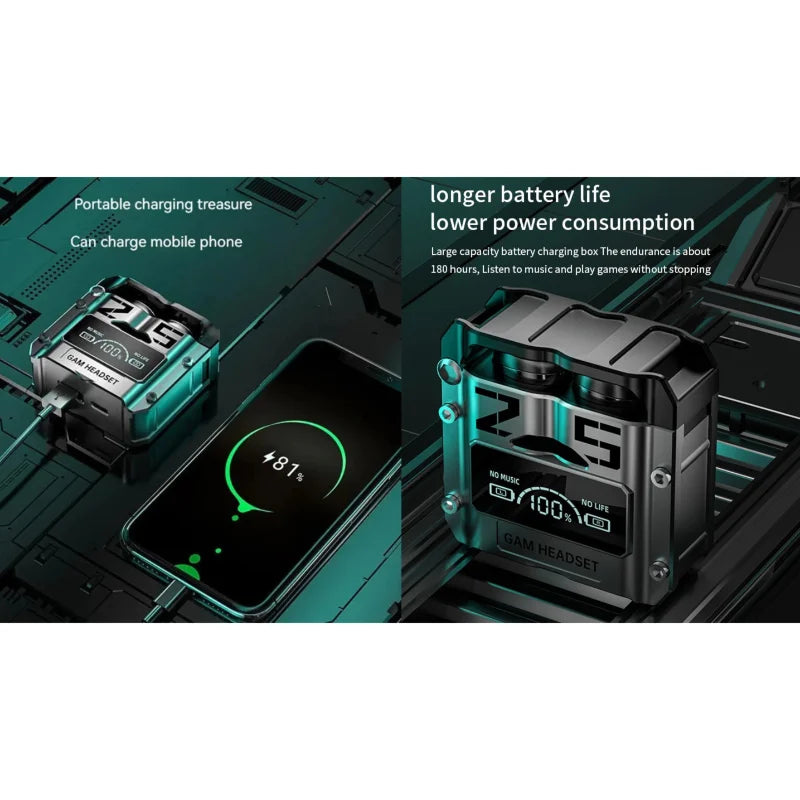 M25 Wireless Bluetooth 5.3 Gaming Earbuds | Dual Mode Gaming & Music TWS