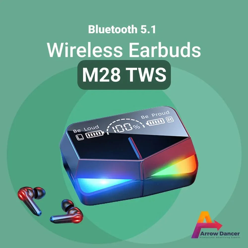 M28 TWS Wireless Earbuds – Bluetooth 5.1 - Chaudhary Brand Store 