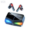 M28 Bluetooth 5.1 Touch Control Gaming Headset | LED Display, Built-in Microphone