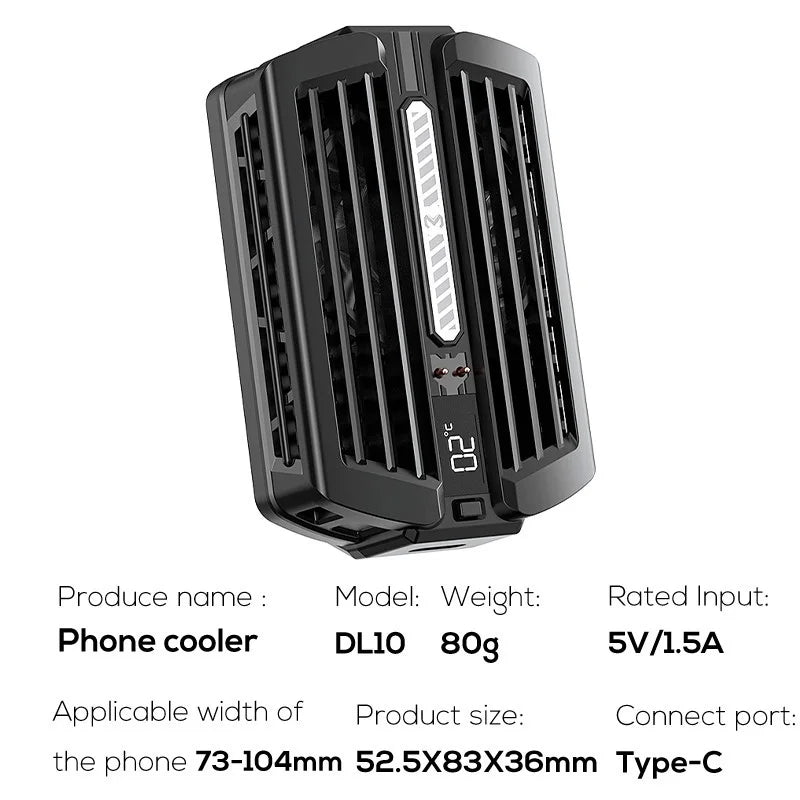 MEMO DL10 Phone Radiator Phone Cooling Fan Cold Wind Handle Fan - Chaudhary Brand Store 