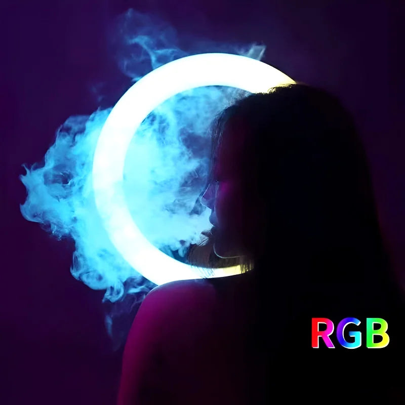 MJ18 45CM RGB LED Ring Light – 3 Phone Holders with Remote Control Chaudhary Brand Store
