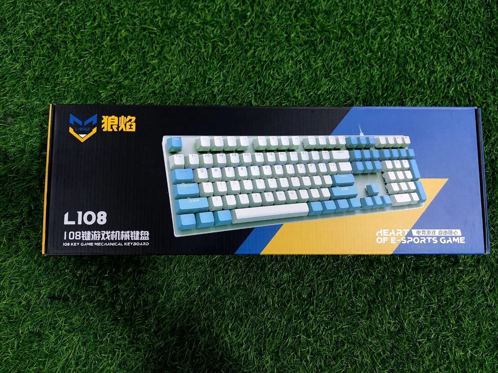 L108 Wired Mechanical Gaming Keyboard | RGB Backlit | Black