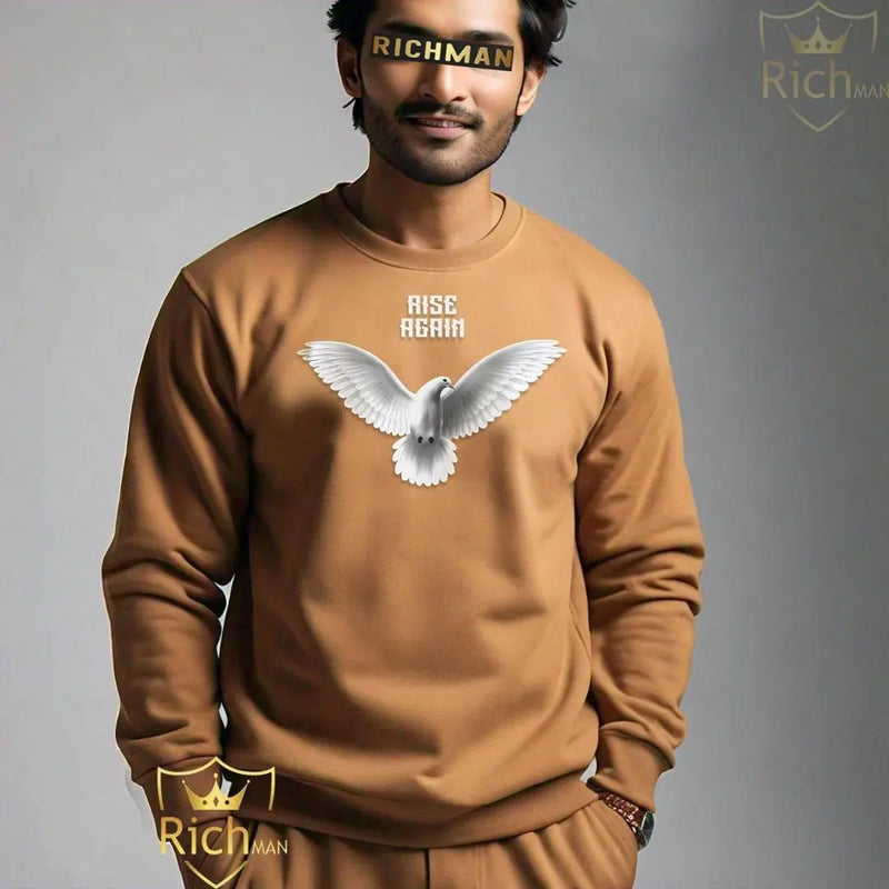 Men's Fleece Printed Sweatshirt, Pack Of 2 - Chaudhary Brand Store 