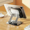 360° Rotating Metal Tablet & Mobile Stand – Foldable Adjustable Cooling Desk Holder