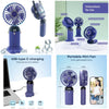 Digital Display 5-in-1 Portable Mini Fan USB-C Rechargeable Handheld Fan