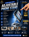 Adjustable Table Stand for Mobile & Tablet | Foldable Desk Phone Holder | Anti-Slip Base