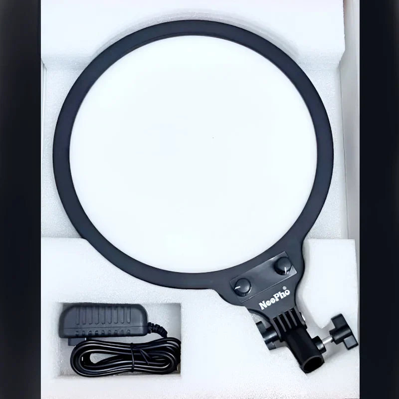 NP-26 NeePho 26CM LED Ring Light – 360° Rotating Pan Tilt with 3 Color Modes Chaudhary Brand Store
