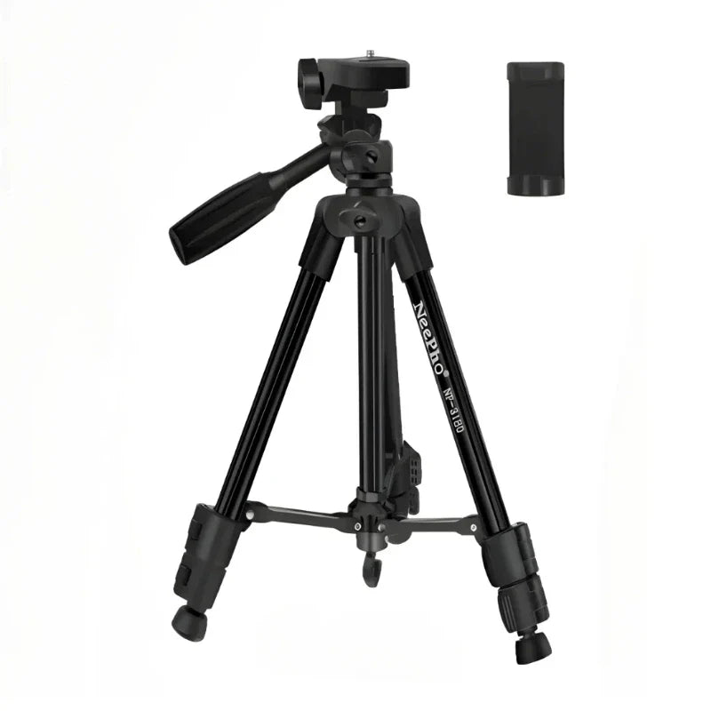 NeePho NP-3180 Tripod Stand – Lightweight, 360° Fluid Head Tripod for Cameras & Phones - Chaudhary Brand Store 