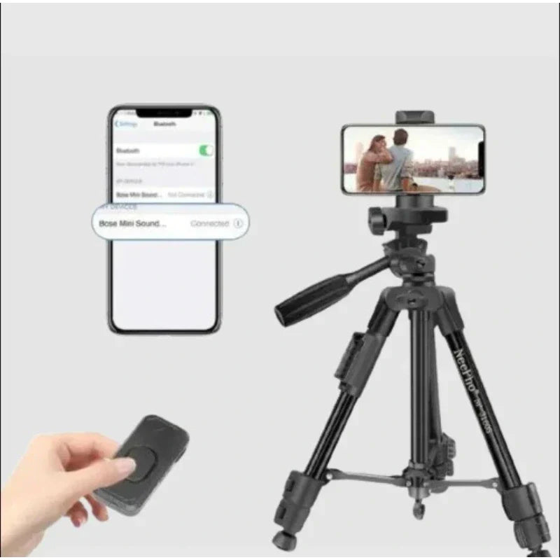 NeePho NP-3180 Tripod Stand – Lightweight, 360° Fluid Head Tripod for Cameras & Phones - Chaudhary Brand Store 