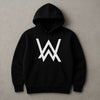 WA Printed Black Hoodie – New Summer Collection for Men & Boys | Fashionable, Comfortable & Casual Wear (L)