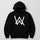 WA Printed Black Hoodie – New Summer Collection for Men & Boys | Fashionable, Comfortable & Casual Wear (L)