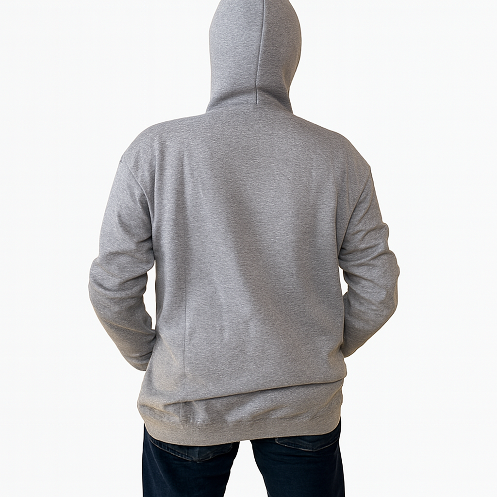 Cute Cat Printed Grey Hoodie – New Summer Collection for Girls & Boys | Stylish, Comfortable & Trendy Casual Wear (XL)