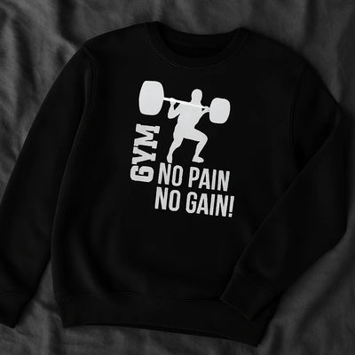 GYM Printed Black Hoodie – New Summer Collection for Men & Boys | Stylish, Comfortable & Casual Fitness Wear (L)