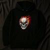 Ghost Skull Printed Black Hoodie – New Summer Collection for Men & Boys | Trendy, Comfortable & Stylish Casual Wear (L)