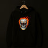 Ghost Skull Printed Black Hoodie – New Summer Collection for Men & Boys | Trendy, Comfortable & Stylish Casual Wear (L)