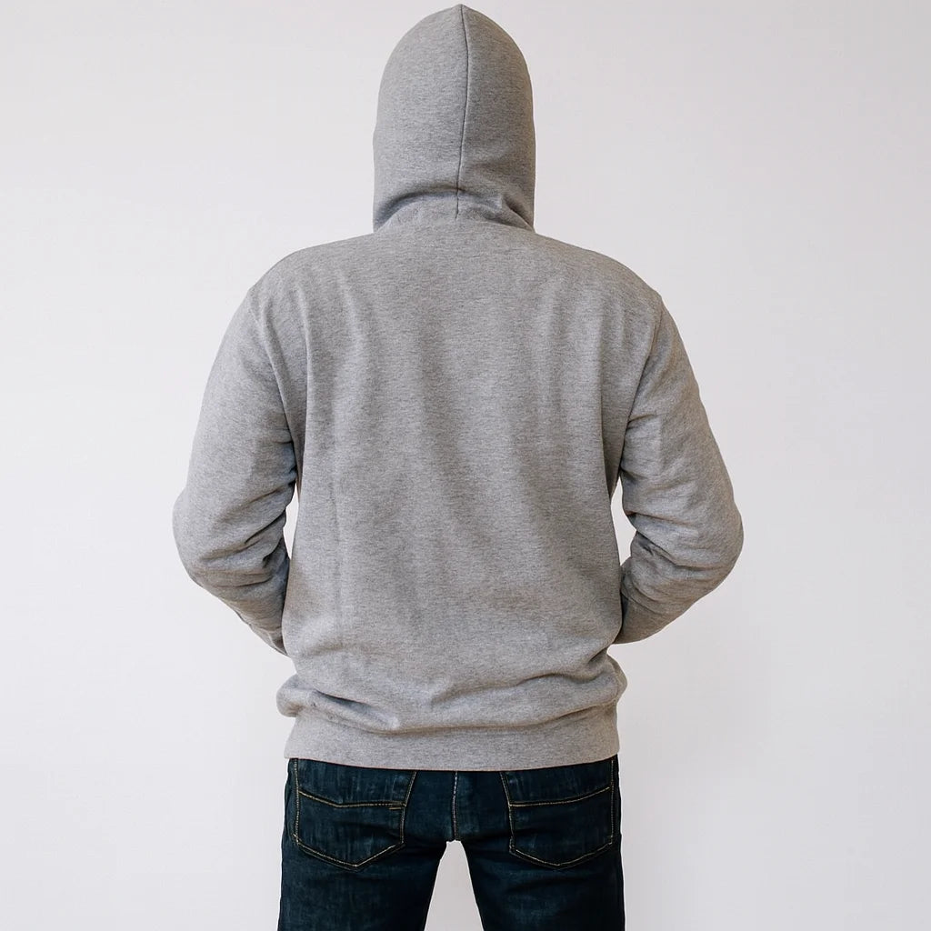 Ghost Printed Grey Hoodie – New Summer Collection for Men & Boys | Trendy, Comfortable & Cool Casual Wear (XL)