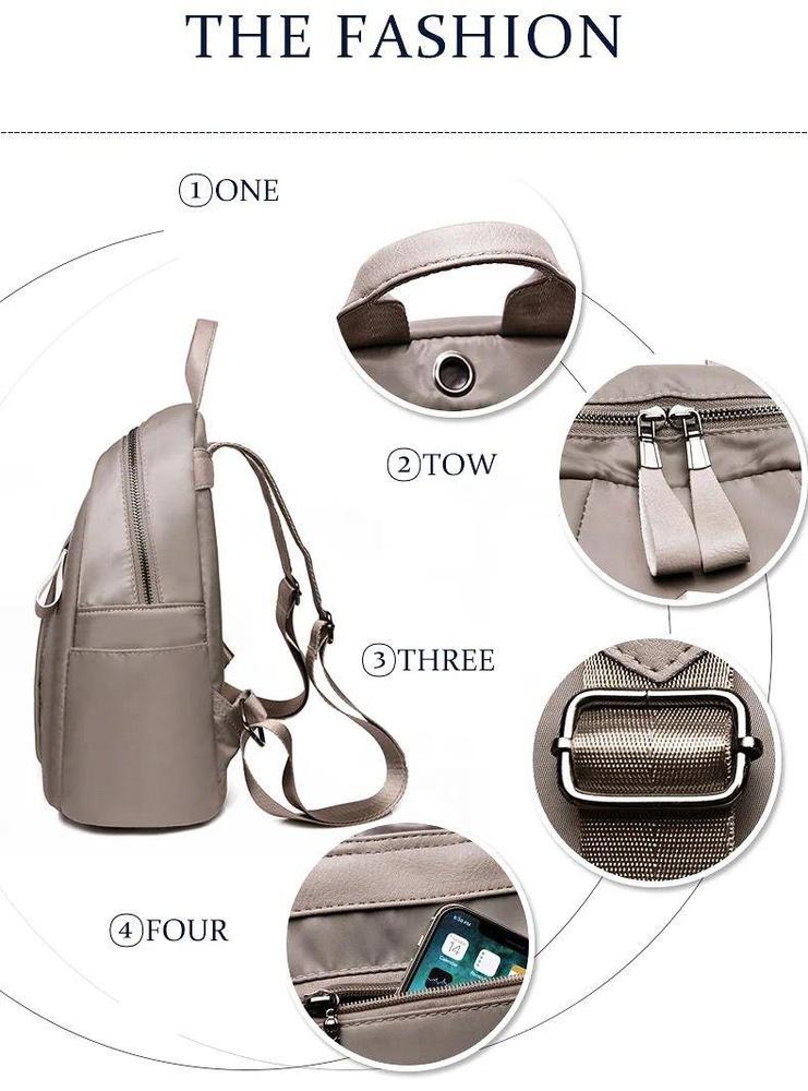 Nylon Backpack for Girls – Stylish & Lightweight School Travel Bag