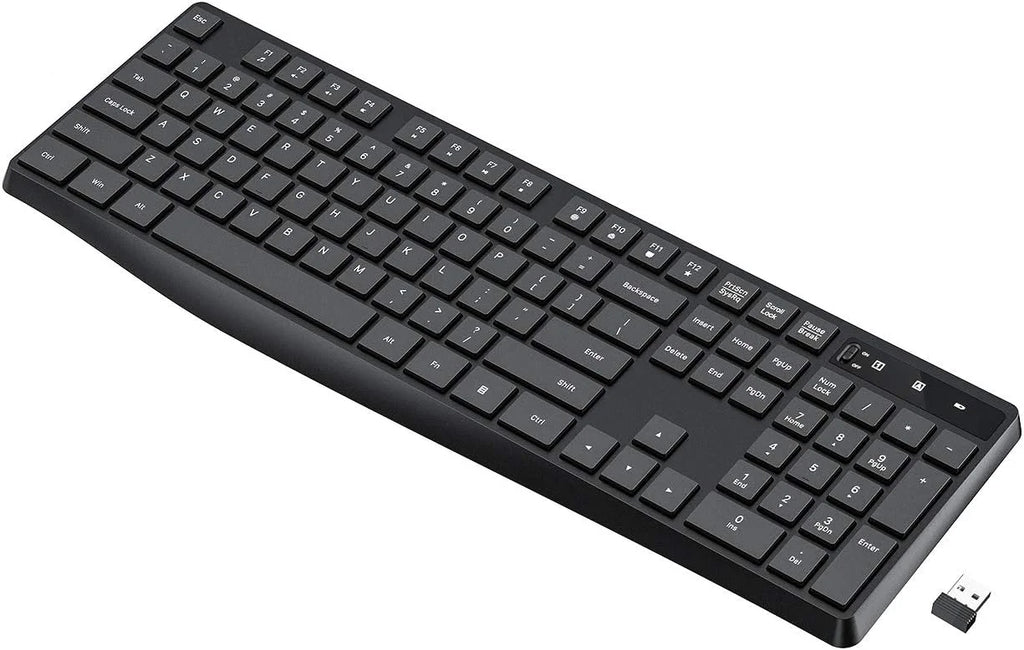 Wireless Keyboard PC230A | Slim 2.4GHz USB Keyboard with Silent Keys