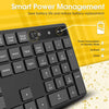 Wireless Keyboard PC230A | Slim 2.4GHz USB Keyboard with Silent Keys