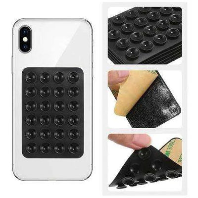 Silicone Phone Holder Suction Cup Sticky Mount pack of 3