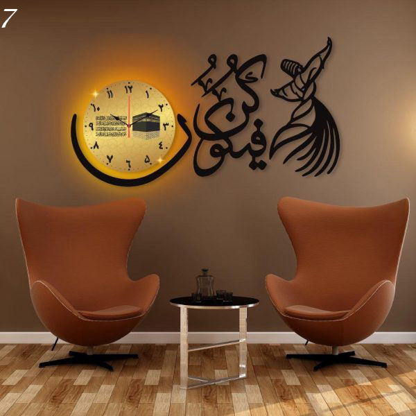 Islamic Wall Clocks /decorative Unique Wall Décor Clock For Home Decor Living Room And Offices