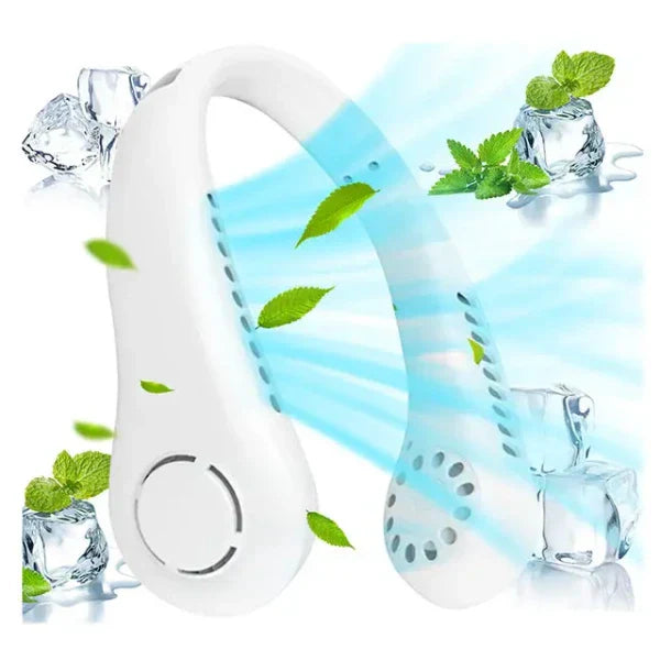 Portable Neck Fan – 6000mAh Bladeless Wearable Fan - Chaudhary Brand Store 