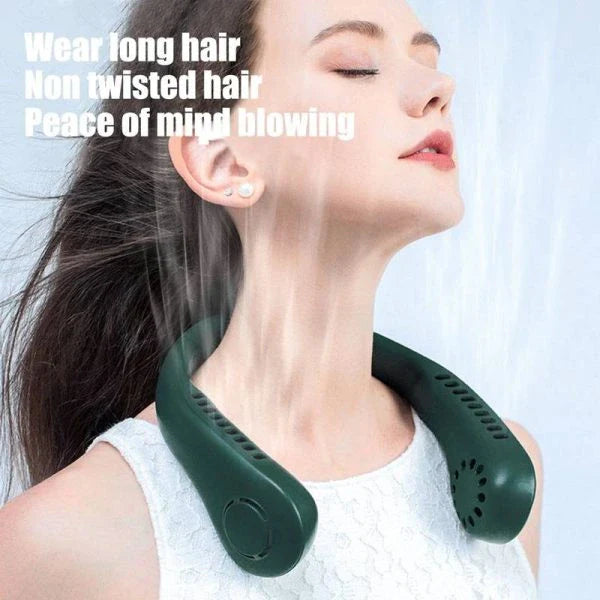 Portable Neck Fan – 6000mAh Bladeless Wearable Fan - Chaudhary Brand Store 