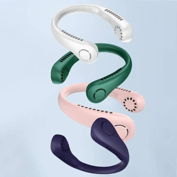Portable Neck Fan – 6000mAh Bladeless Wearable Fan - Chaudhary Brand Store 