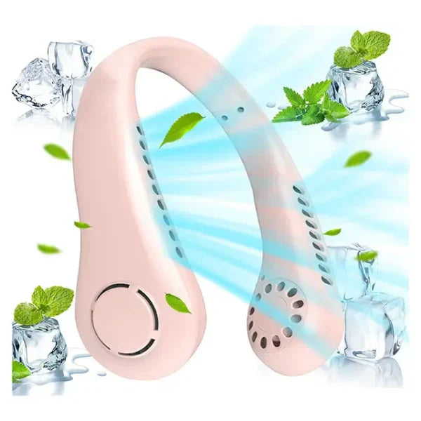 Portable Neck Fan – 6000mAh Bladeless Wearable Fan - Chaudhary Brand Store 