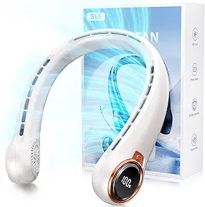 Portable Neck Fan – 6000mAh Bladeless Wearable Fan - Chaudhary Brand Store 