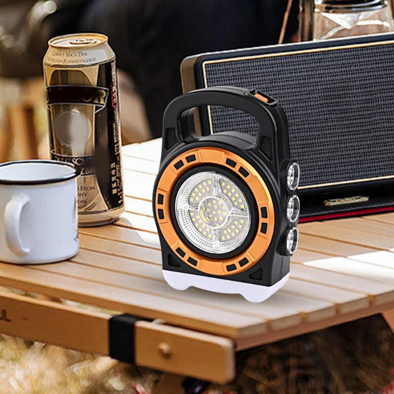 Portable Solar Lamp HB-6678C – 2000 Lumens, Dual Charging, Multi-Use Light - Chaudhary Brand Store 