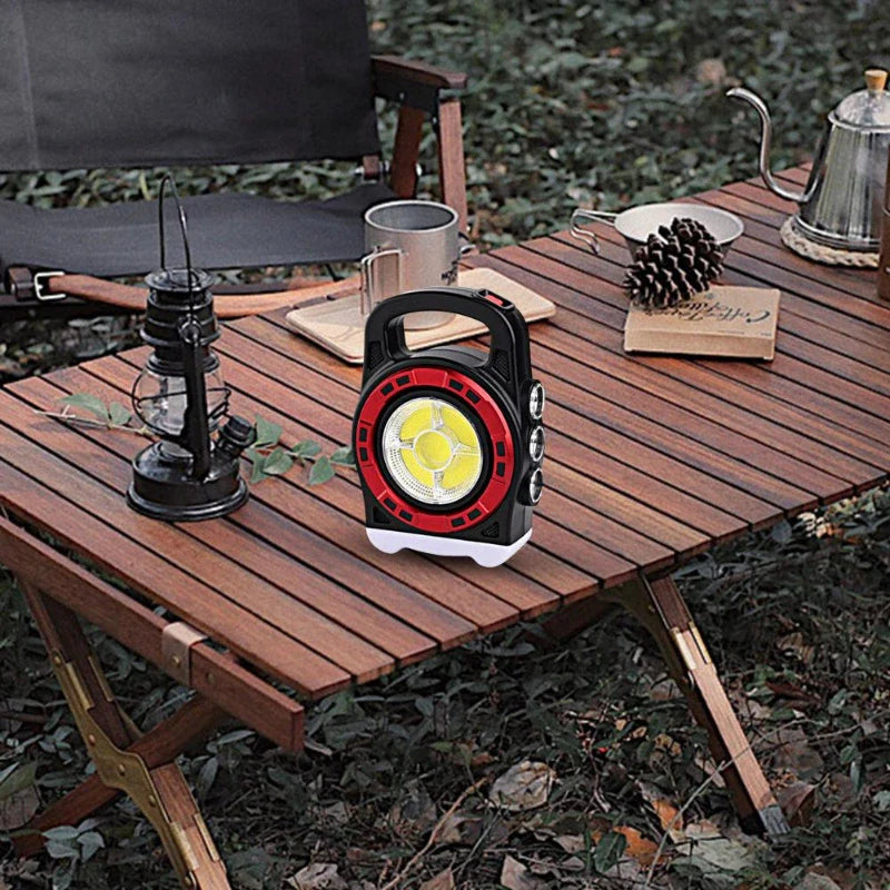 Portable Solar Lamp HB-6678C – 2000 Lumens, Dual Charging, Multi-Use Light - Chaudhary Brand Store 