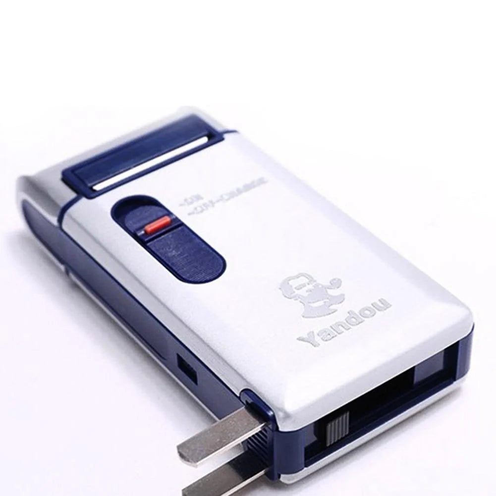 Portable Travel Reciprocating Shaver Electric Men Rechargeable Razor Trimmer Tool - Chaudhary Brand Store 