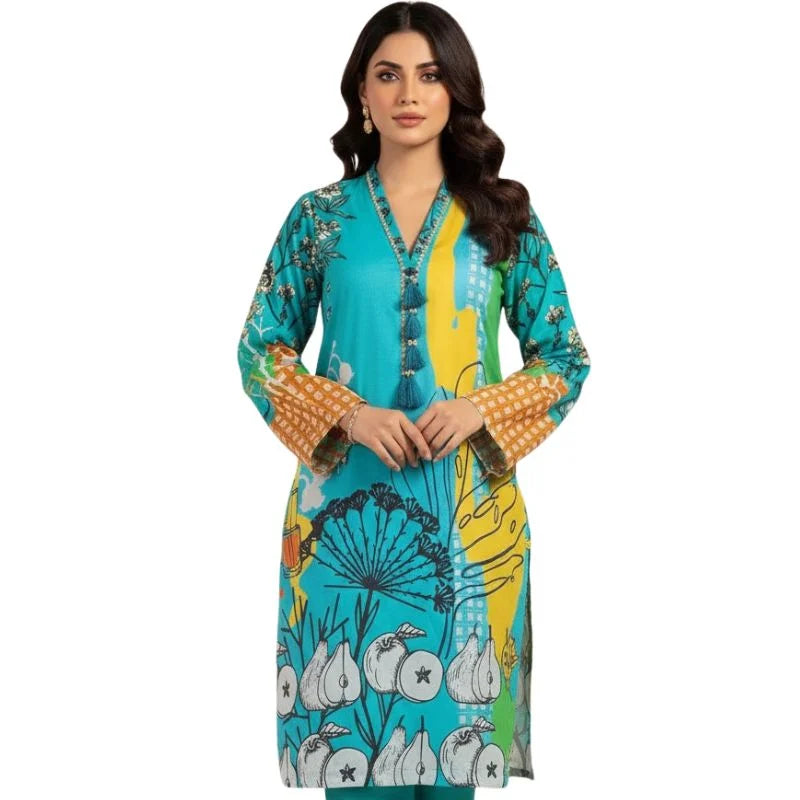 Swiss Lawn 1-Piece Shirt for Women | Trending All-Over Print | Unstitched